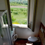 La nostra casa a Montepetra bagno con vista panoramica